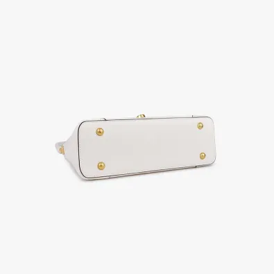 Refined White Elegance Clutch